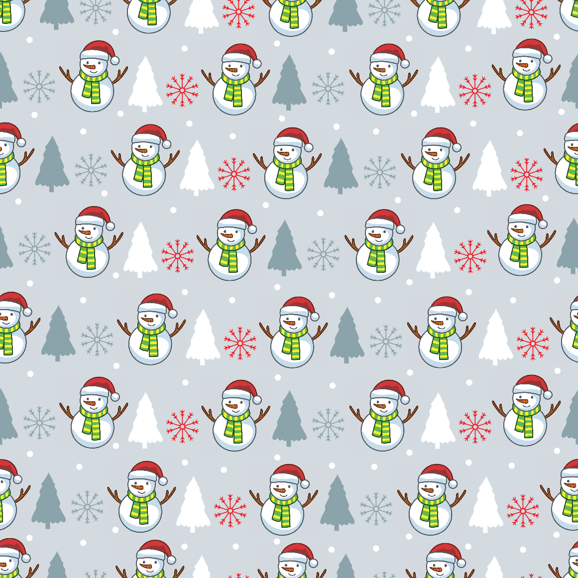 Snowman Adhesive Vinyl Pattern 1