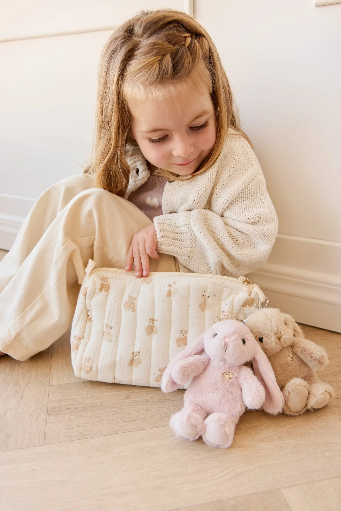 Keyring - Penelope the bunny - Blossom - Snuggle Bunnies