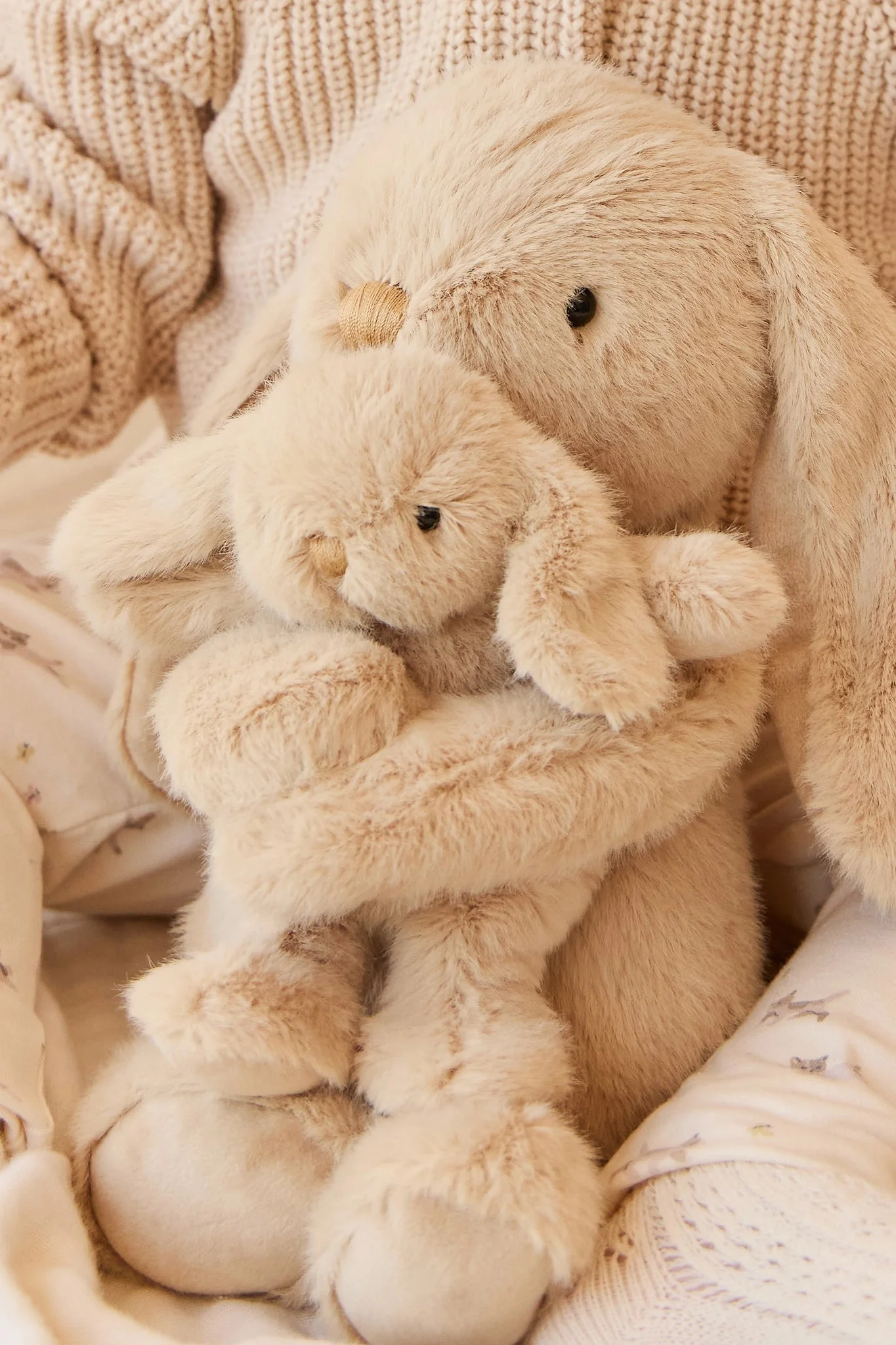 Plush - Frankie the Hugging Bunny - Caramel - Snuggle Bunnies