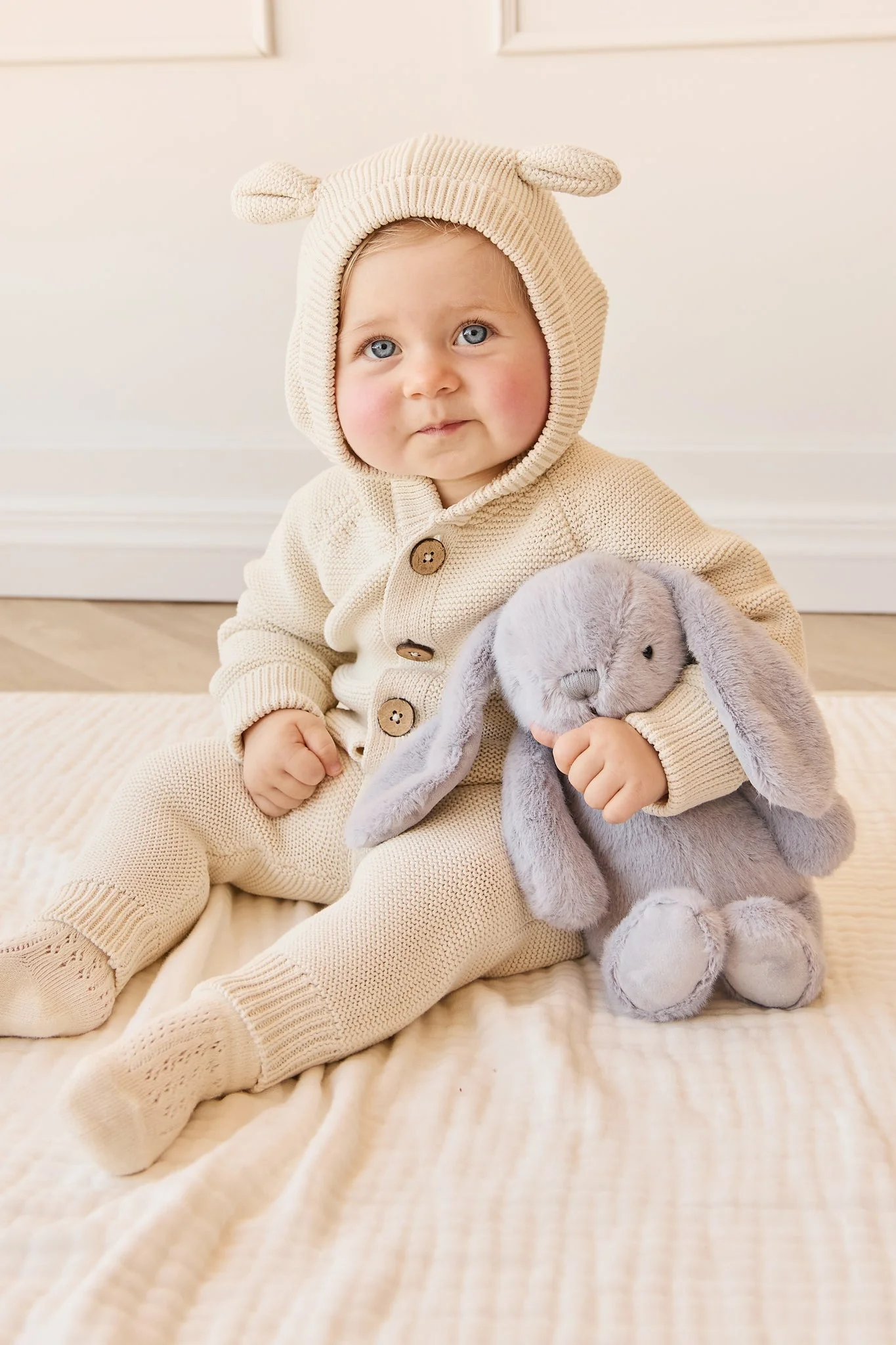 Plush - Penelope the bunny 30cm - Silver - Snuggle Bunnies