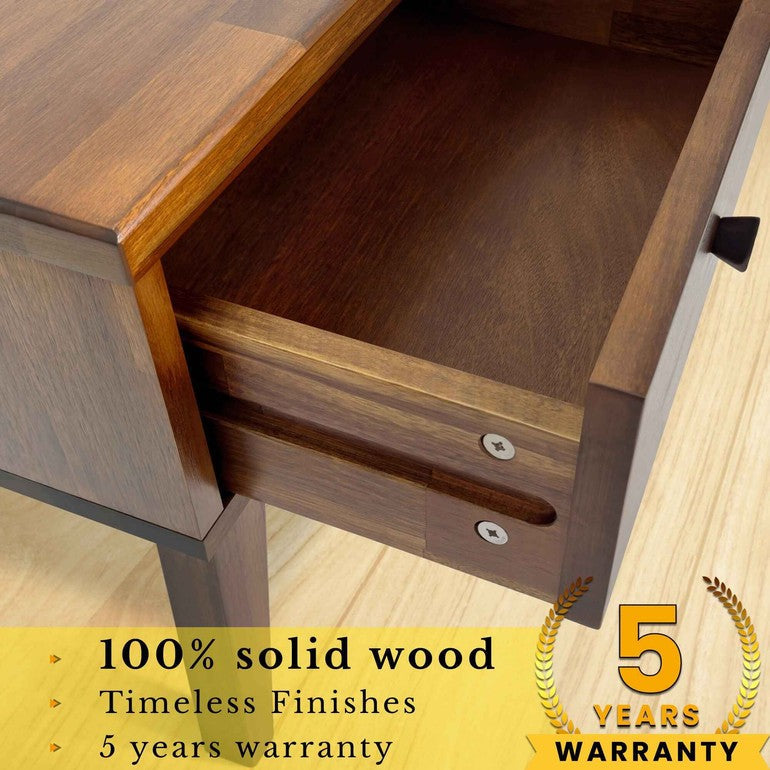 Sofia 1-Drawer Solid Wood Nightstand