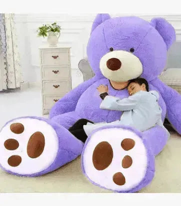 Soft Leather Shell Giant Teddy Bear Plush Toy