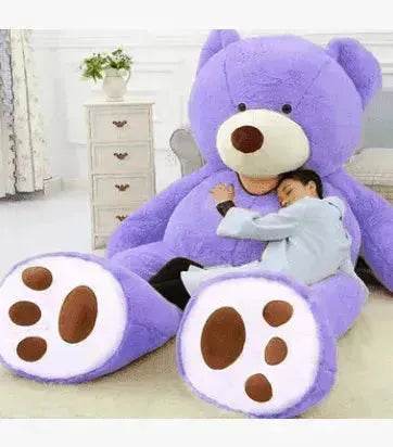 Soft Leather Shell Giant Teddy Bear Plush Toy