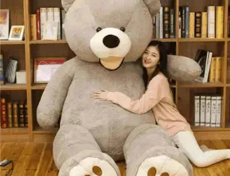 Soft Leather Shell Giant Teddy Bear Plush Toy