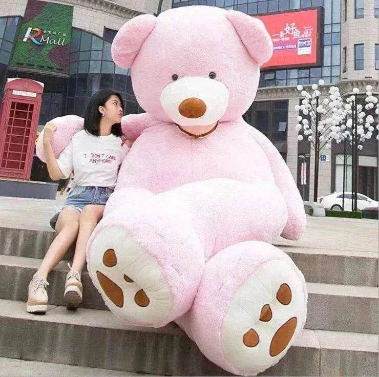 Soft Leather Shell Giant Teddy Bear Plush Toy