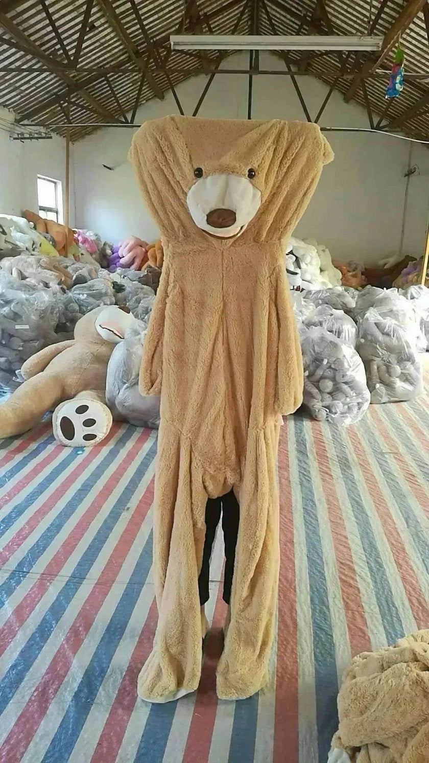 Soft Leather Shell Giant Teddy Bear Plush Toy