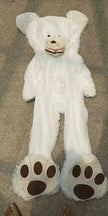 Soft Leather Shell Giant Teddy Bear Plush Toy