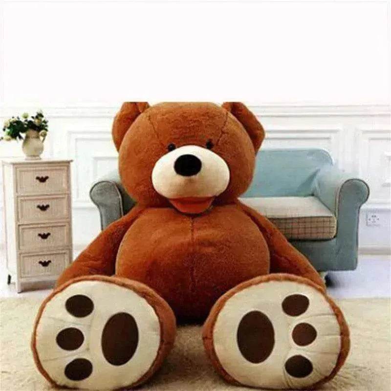 Soft Leather Shell Giant Teddy Bear Plush Toy