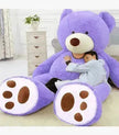 Soft Leather Shell Giant Teddy Bear Plush Toy