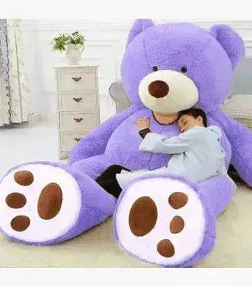 Soft Leather Shell Giant Teddy Bear Plush Toy