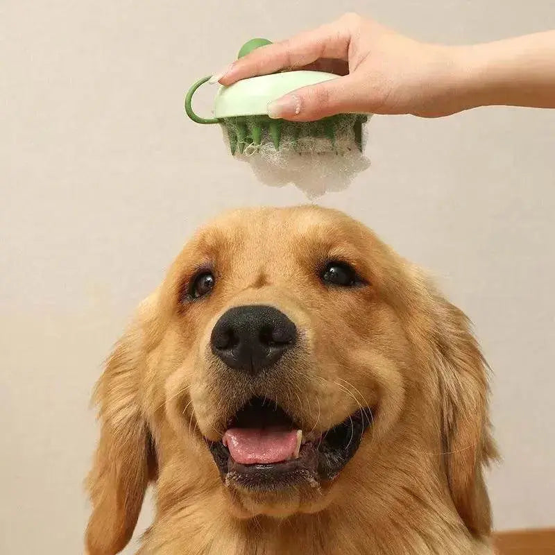Silicone Pet Bath Brush – Handheld Dog & Cat Shampoo Massage Comb for Bathing, Hair Removal & Grooming