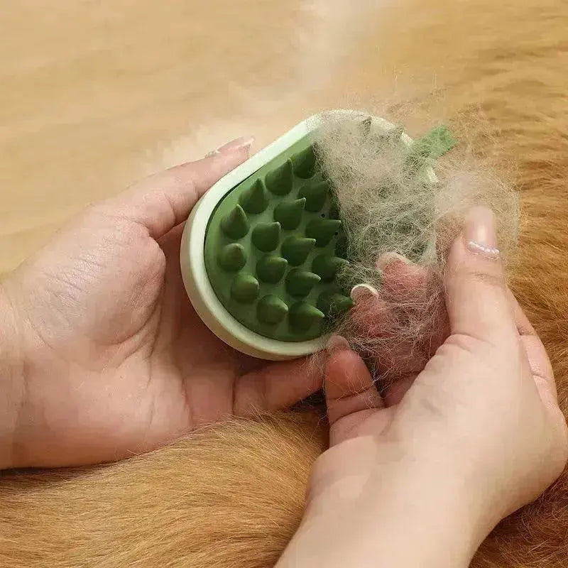 Silicone Pet Bath Brush – Handheld Dog & Cat Shampoo Massage Comb for Bathing, Hair Removal & Grooming