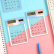 Solar Energy Mini Portable Calculator School Supplies Kawaii