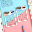 Solar Energy Mini Portable Calculator School Supplies Kawaii