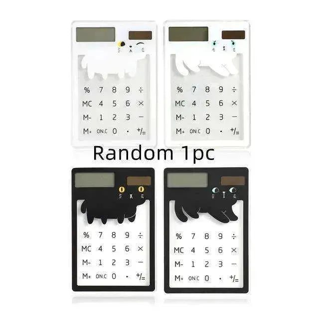 Solar Energy Mini Portable Calculator School Supplies Kawaii