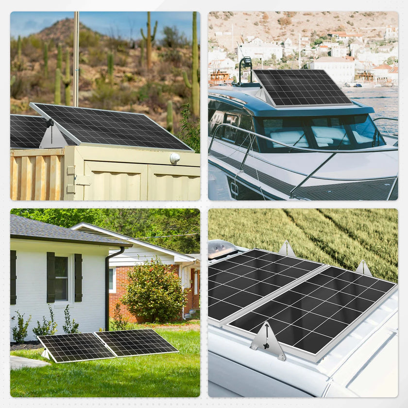 Solar Panel Tilt/Flip Mount Adjustable Assembly Rack Holder