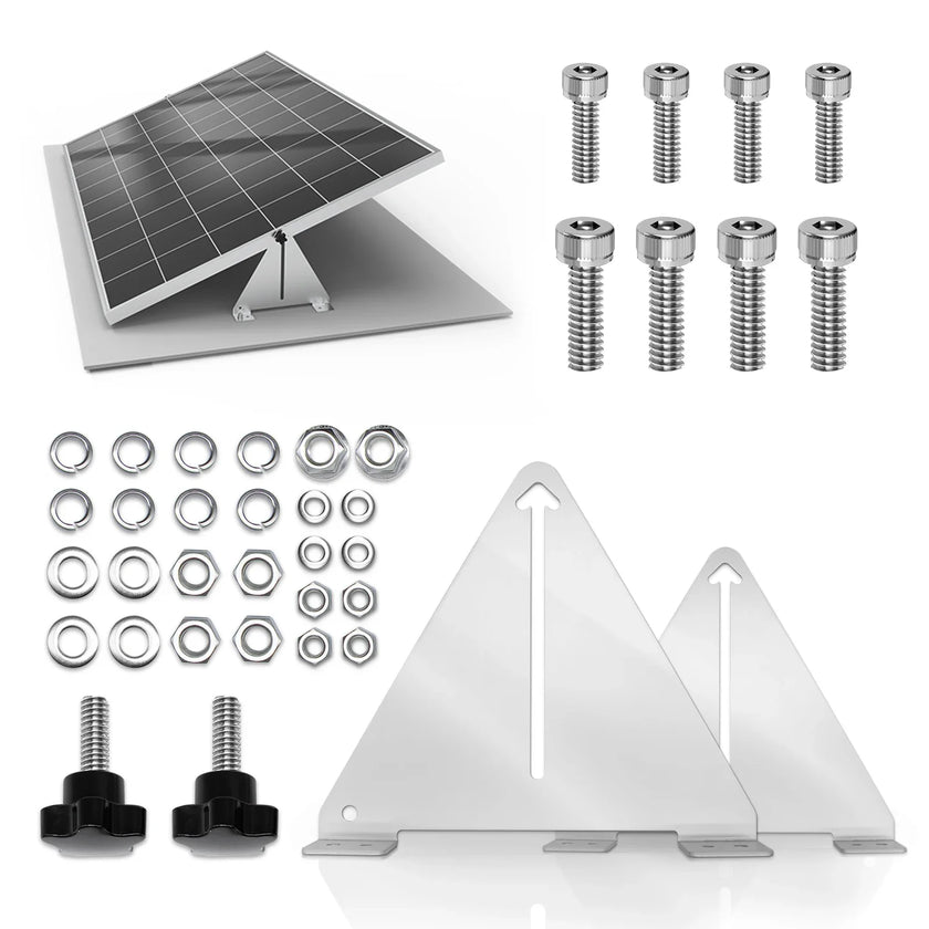 Solar Panel Tilt/Flip Mount Adjustable Assembly Rack Holder