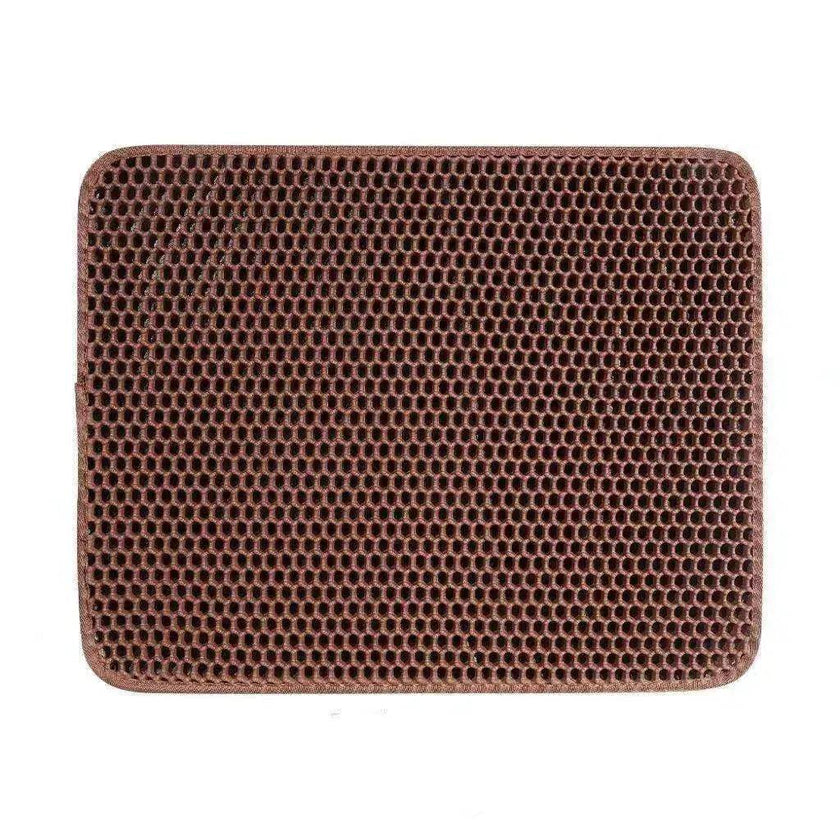 Solid Color Waterproof Easy to Clean Scatter Control Cat Litter Mat