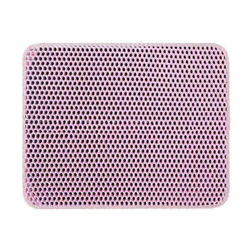 Solid Color Waterproof Easy to Clean Scatter Control Cat Litter Mat