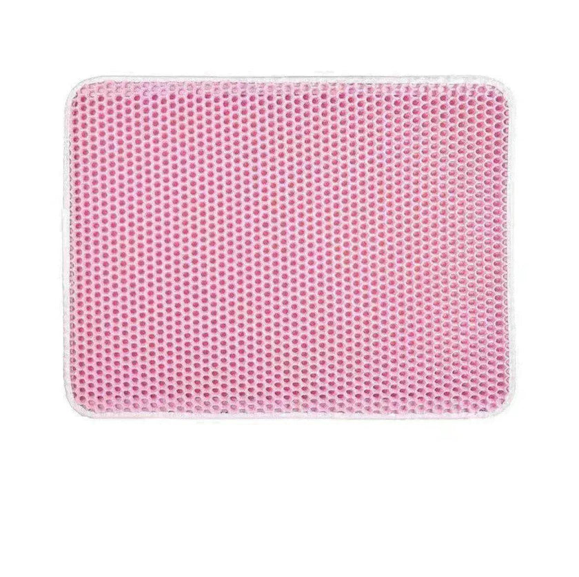 Solid Color Waterproof Easy to Clean Scatter Control Cat Litter Mat