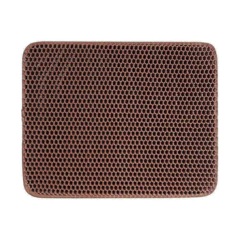 Solid Color Waterproof Easy to Clean Scatter Control Cat Litter Mat
