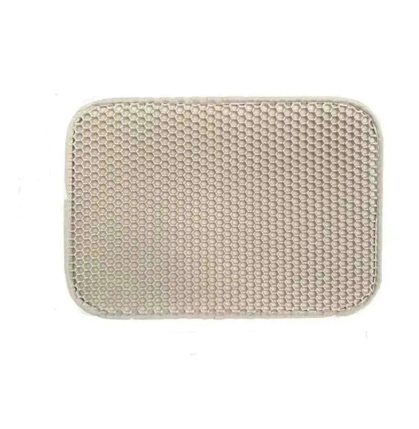 Solid Color Waterproof Easy to Clean Scatter Control Cat Litter Mat