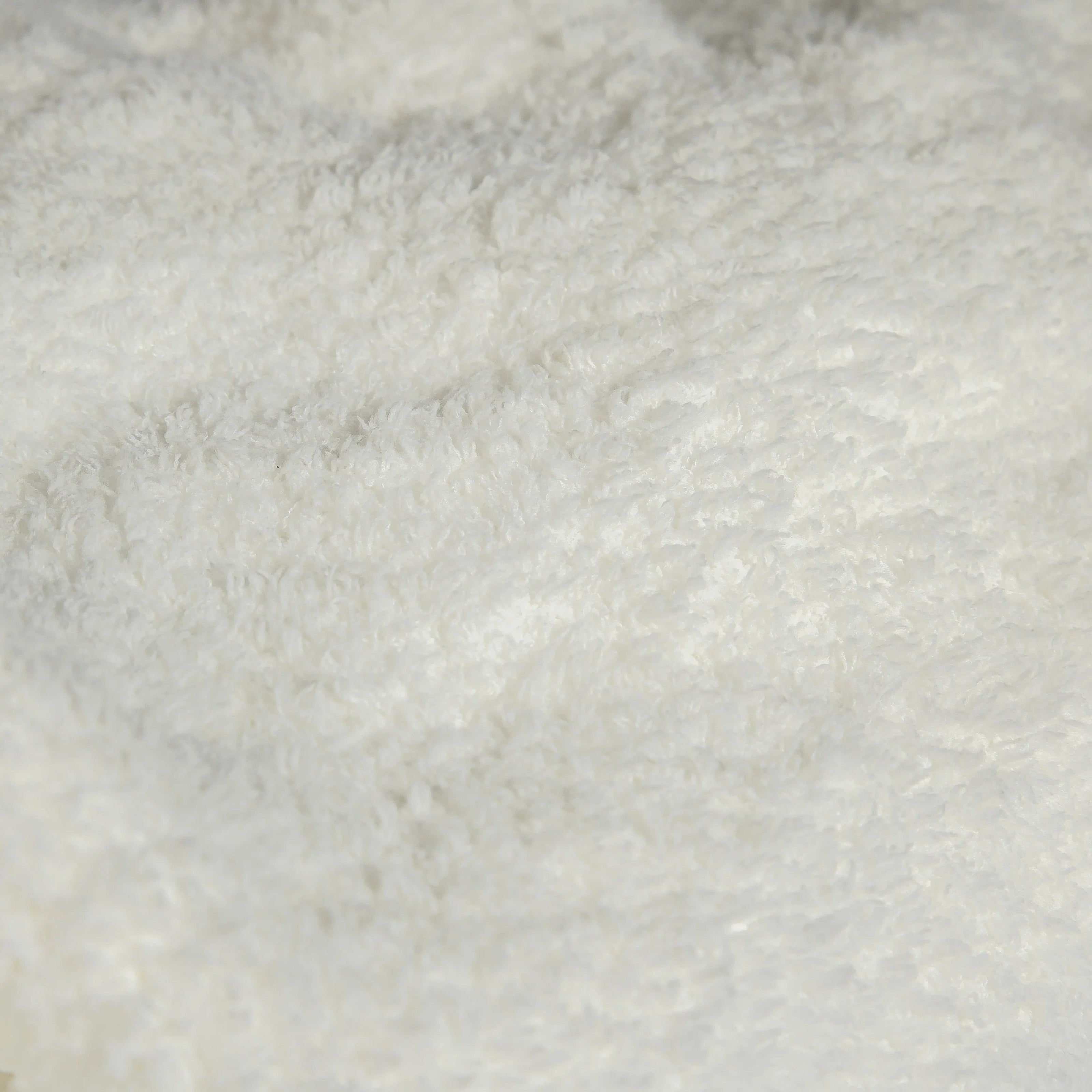 White Solid Double Layered Extended Throw