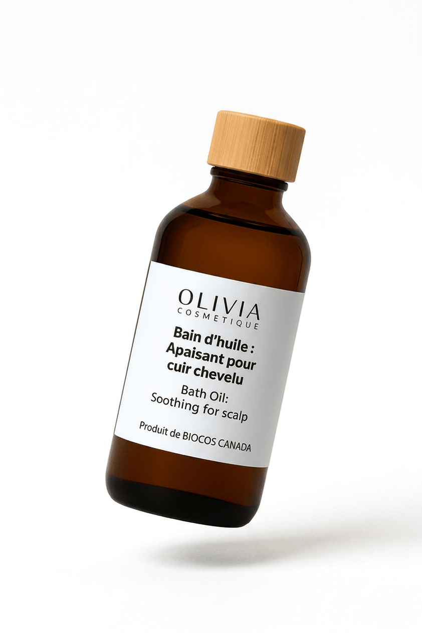 Huile apaisant pour cuir chevelu (Bain)