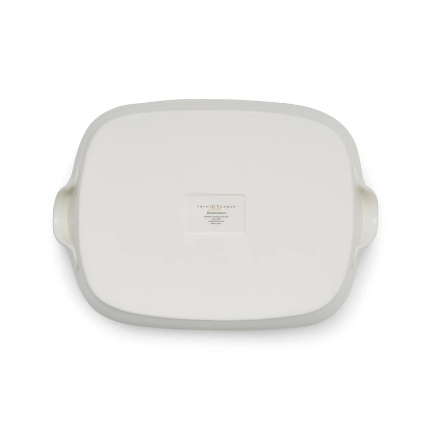 Sophie Conran - Blanc - Grand plat à rôtir avec poignées | 35,5 x 28 cm