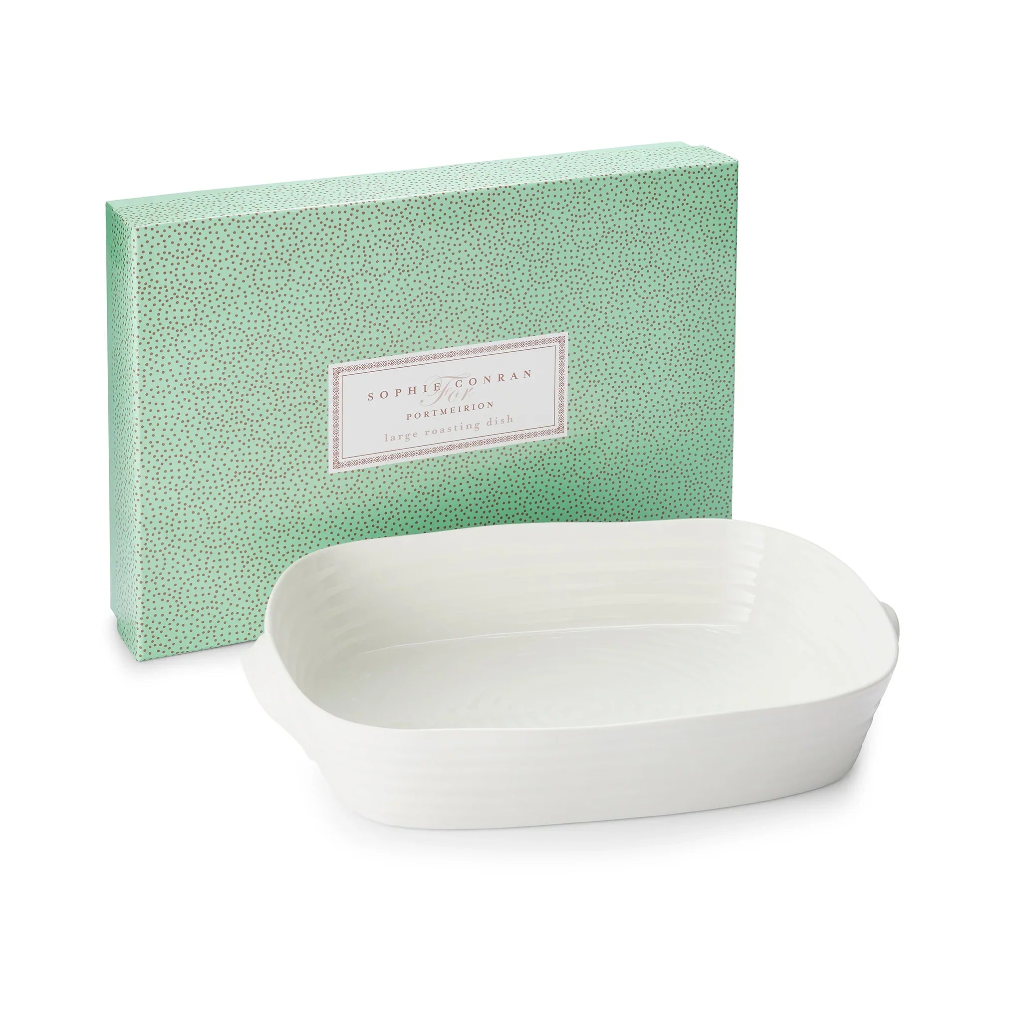 Sophie Conran - Blanc - Grand plat à rôtir avec poignées | 35,5 x 28 cm