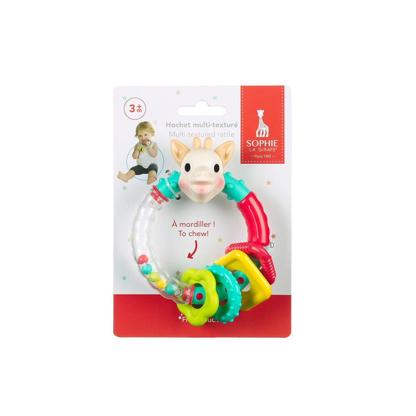 Sophie - Fresh Touch : Multi - Textured Rattle