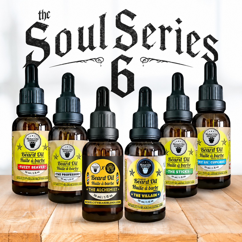 The SoulSeries Six Collector's Bundle (6-Piece Beard Oils Set) | Complete Collection with Limited Edition Collector Cards | Handcrafted in Canada