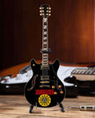 Soundgarden Logo Signature Chris Cornell Black Hollow Body Mini Guitar