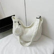 South Korea Ins Girl's Fashionable Cloud Puff Flower Shoulder Bag