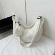 South Korea Ins Girl's Fashionable Cloud Puff Flower Shoulder Bag