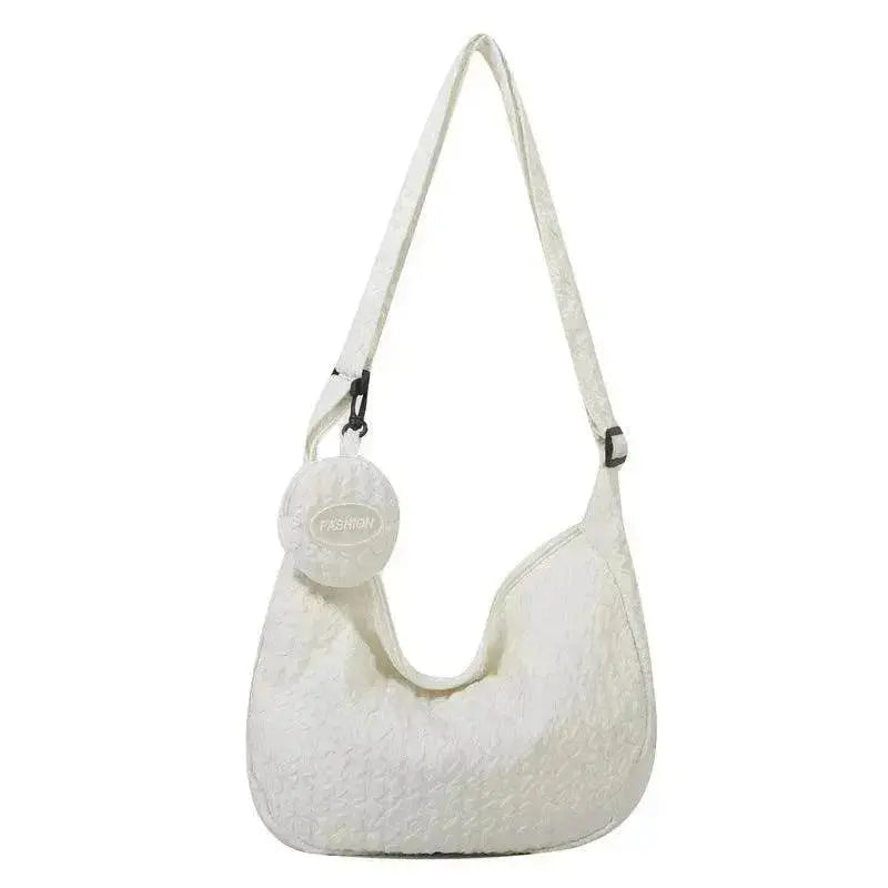 South Korea Ins Girl's Fashionable Cloud Puff Flower Shoulder Bag