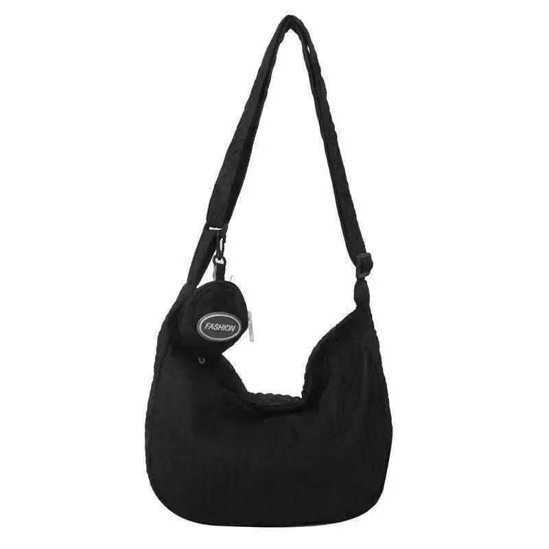 South Korea Ins Girl's Fashionable Cloud Puff Flower Shoulder Bag