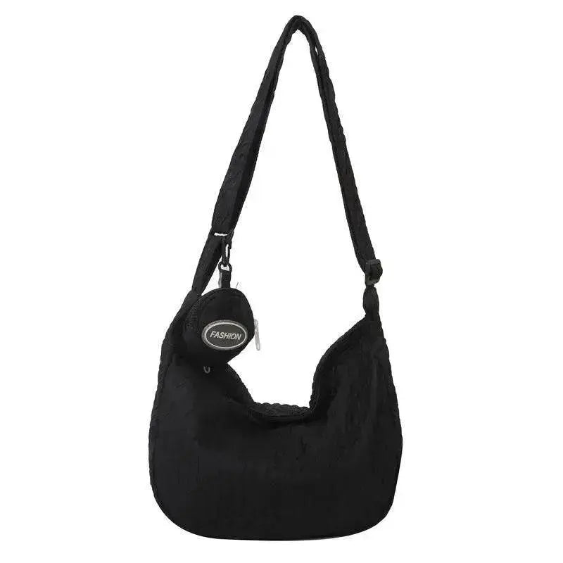 South Korea Ins Girl's Fashionable Cloud Puff Flower Shoulder Bag