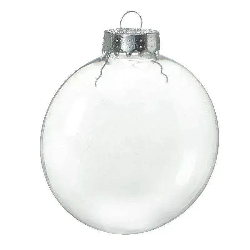 Special shaped Transparent Christmas Plastic Ball Bulb Modeling Props