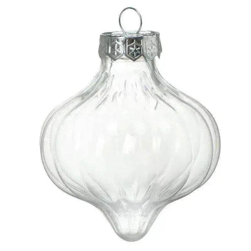 Special shaped Transparent Christmas Plastic Ball Bulb Modeling Props