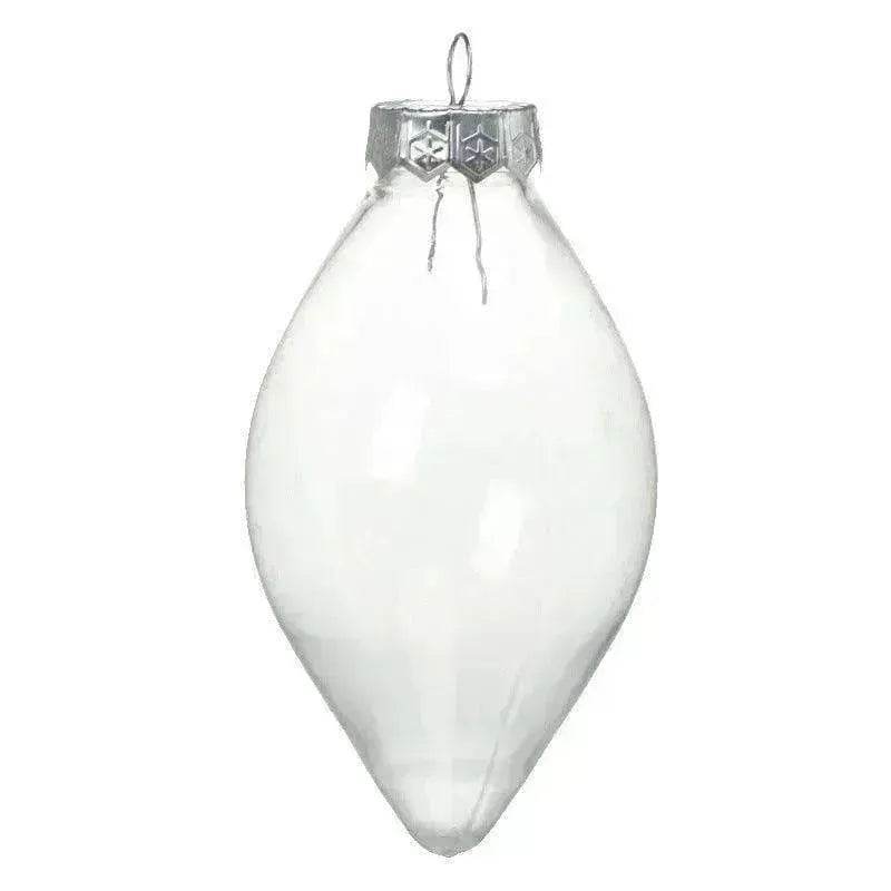Special shaped Transparent Christmas Plastic Ball Bulb Modeling Props