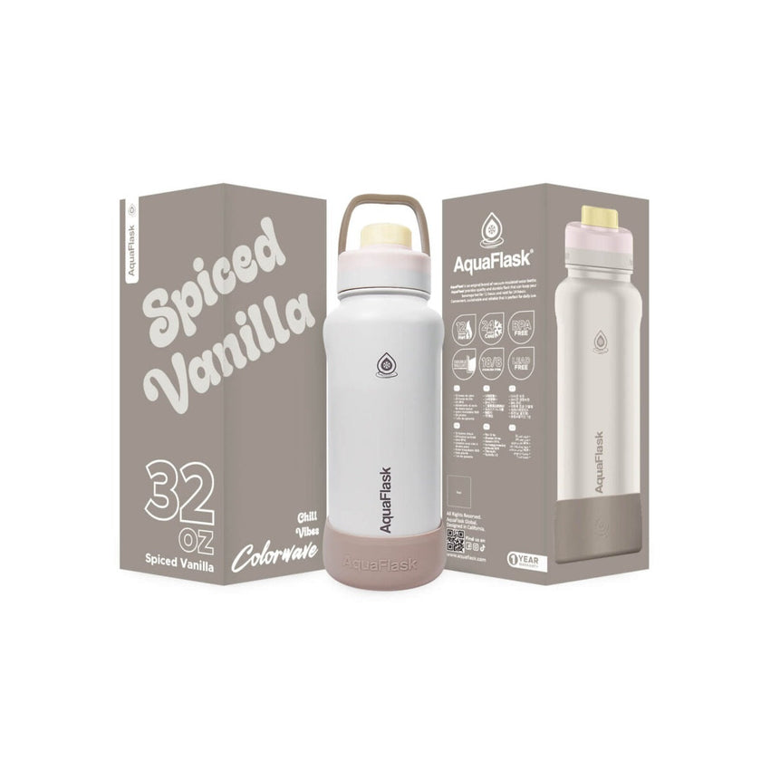 Aqua Flask Colorwave 32oz – Stainless Steel, Vacuum Insulated, Hot & Cold, Leak Proof, Travel & Office Bottle