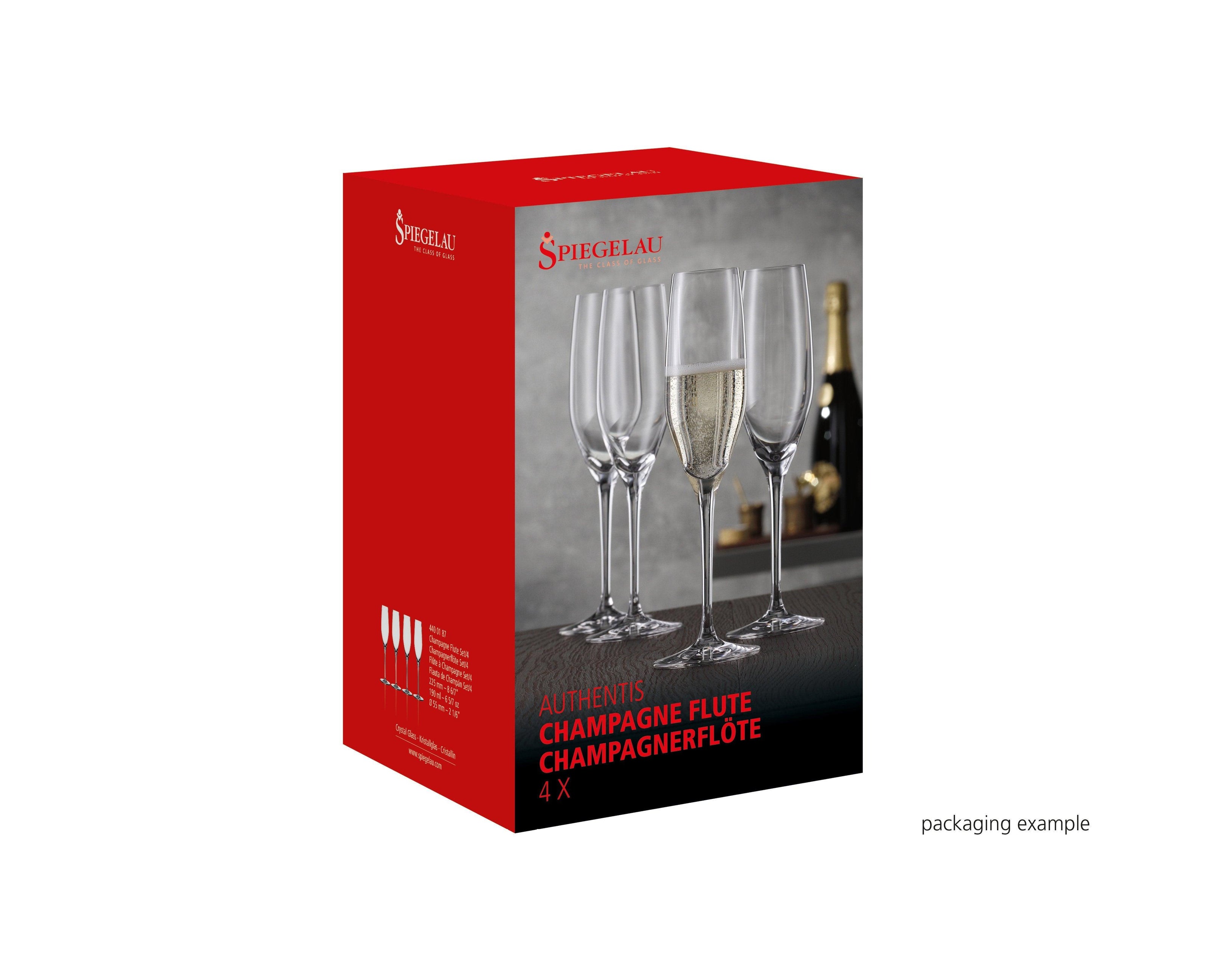 Spiegelau - AUTHENTIS - Champagne Flute (Set of 4) | 6 oz