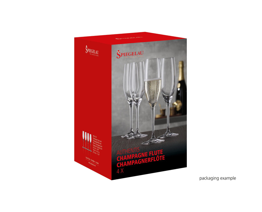 Spiegelau - AUTHENTIS - Champagne Flute (Set of 4) | 6 oz