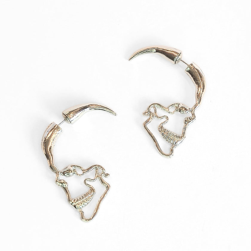 Spiked Skull Earrings