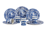 Spode - Ensemble 12 pièces avec mug - Bleu Italien