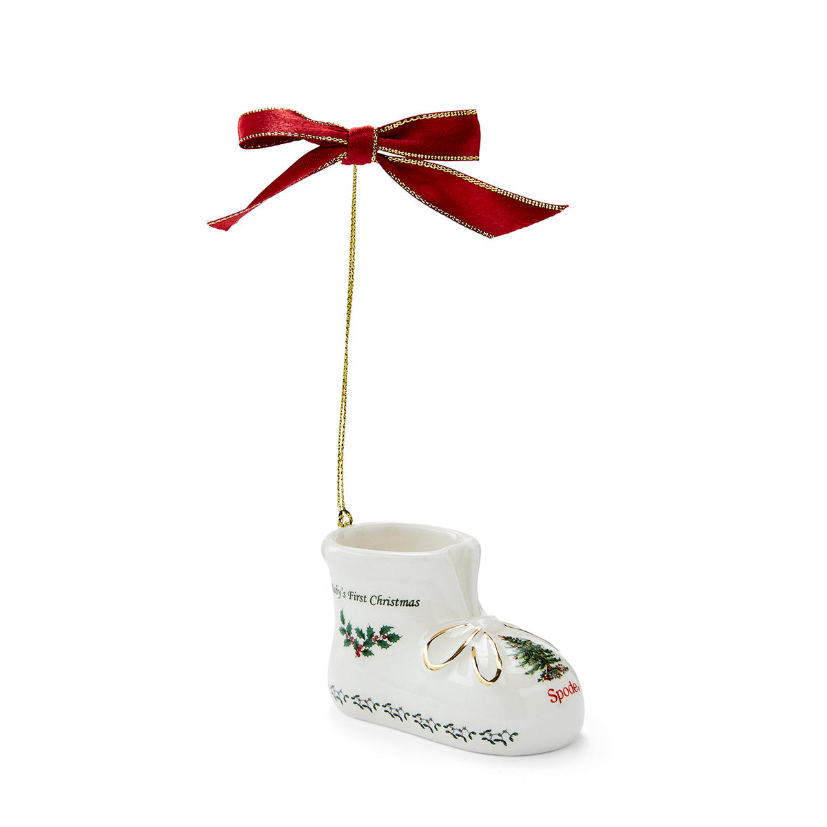Spode - Baby Bootie Ornament Dtd 2024