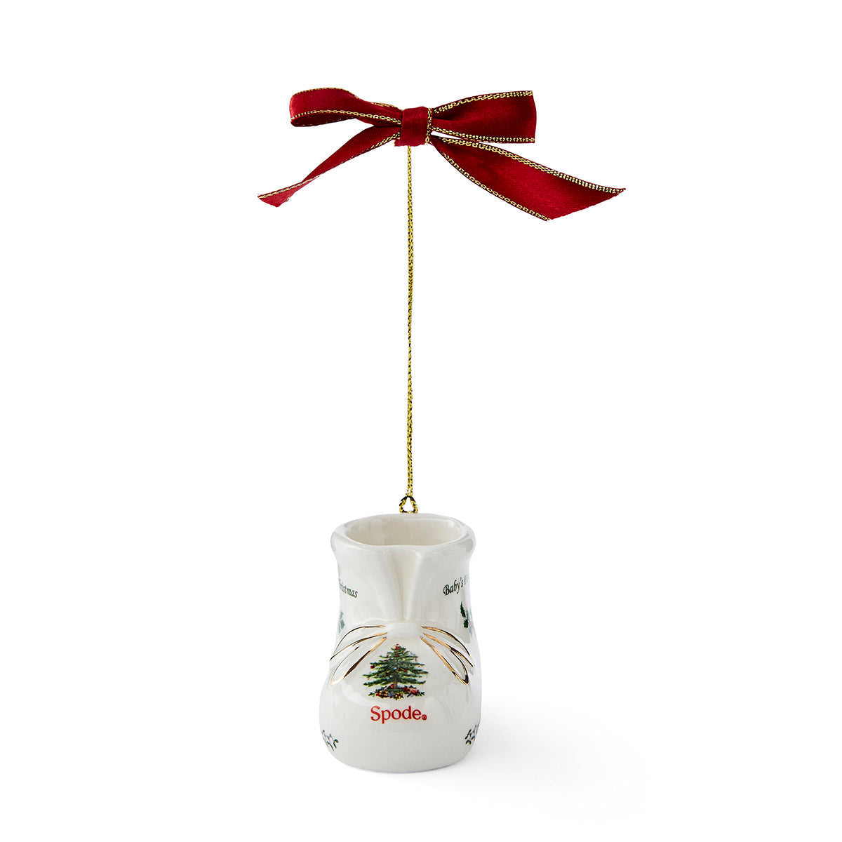 Spode - Baby Bootie Ornament Dtd 2024