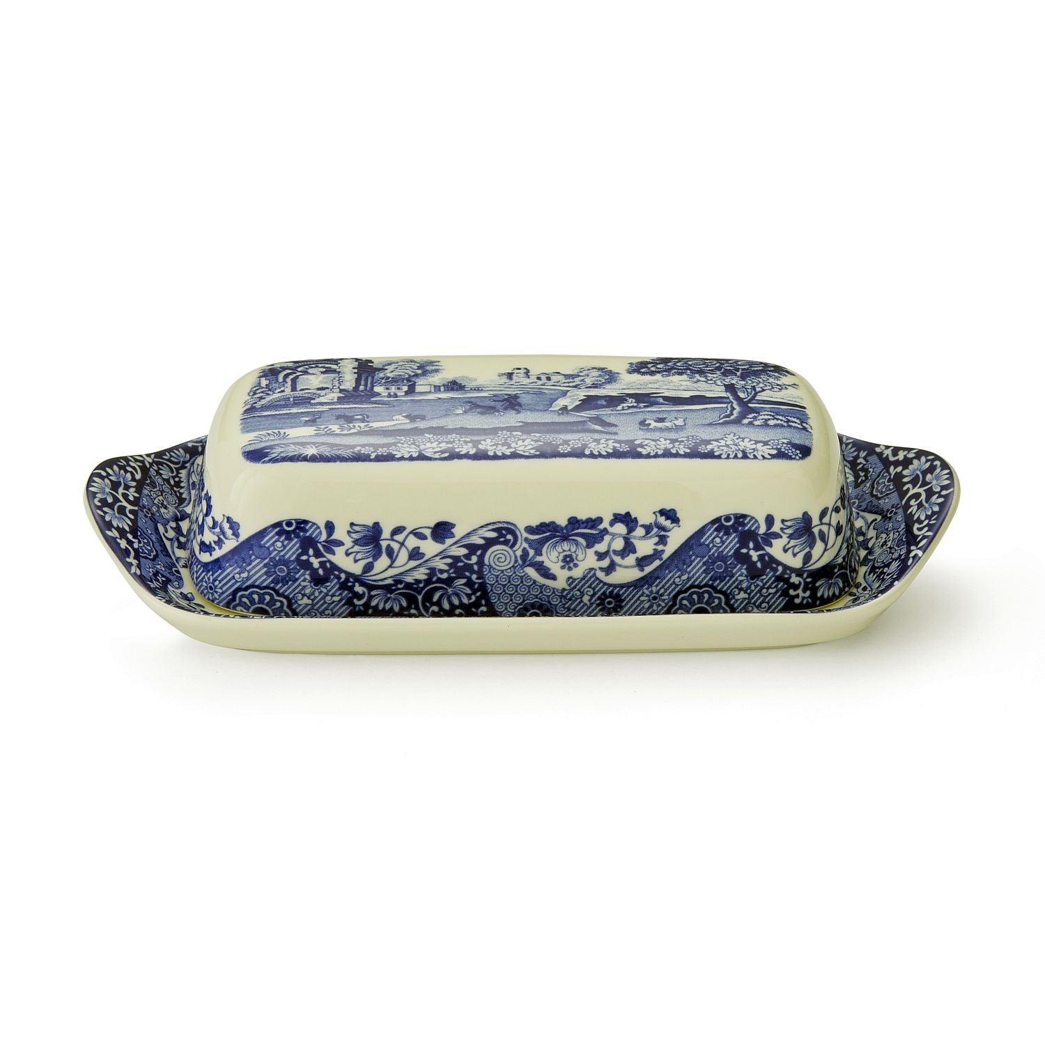 Spode - Blue Italian - Butter Dish