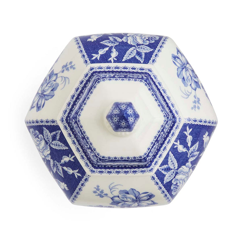Spode - Blue Italian - Ginger Jar 15.5 Floral